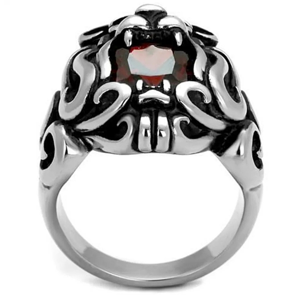 New men's stainless steel lion ring - Picture 3 of 6